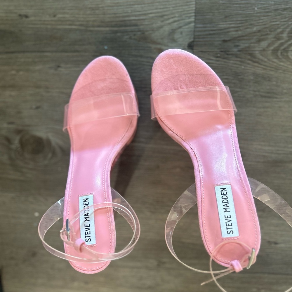 Steve Madden Pink Minimalist Sandals